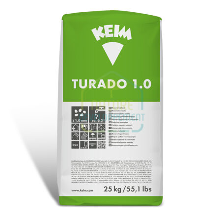 Enduit chaux fibré pour rénovation, ratissage, finition – KEIM Turado 